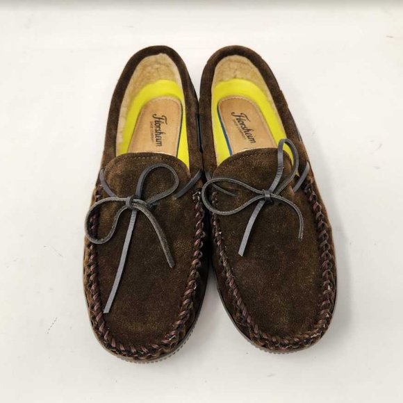 Men\'s 11 Florsheim Cozzy Tie Slippers in chocolate brown main image 7